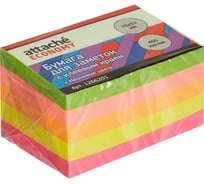 Стикеры Attache Economy 76x51 мм неоновые 5 цветов, 1 блок, 400 листов 1266201