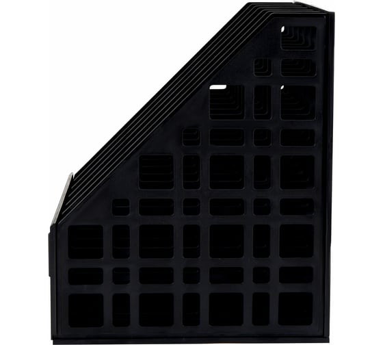 Лоток вертикальный для бумаг BRAUBERG ULTRA, 240 мм, 6 отделений, сетчатый, сборный, черный, 238251