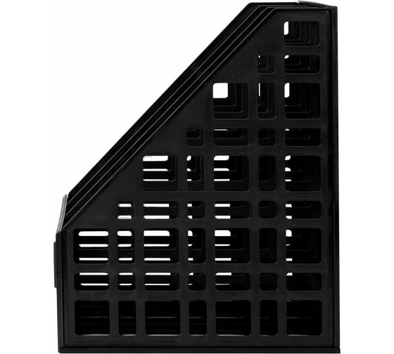 Лоток вертикальный для бумаг BRAUBERG ULTRA, 240 мм, 3 отделения, сетчатый, сборный, черный, 238249