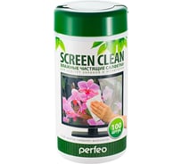 Чистящие салфетки Perfeo Screen Clean, для LCD/TFT экранов 100 шт 30004058