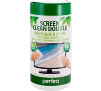 Чистящие салфетки Perfeo Screen Clean Double, 50 сухих и 50 влажных 30004545
