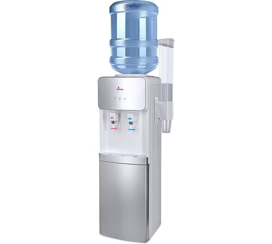 Кулер для воды APEXCOOL 10 L-BE серебристо-белый 3540828