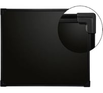 Одноэлементная магнитно-меловая доска BoardSYS в черном цвете, 60х50 см, в черном металлическом профиле 30Чч*50