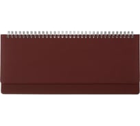 Планинг датированный Attache 2022 год Velvet 64 листа бордовый 305x130 мм 1379701
