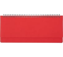 Планинг датированный Attache 2022 год Velvet 64 листа красный 305x130 мм 1379703