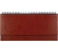 Датированный планинг Attache Небраска 2022 г искусственная кожа 60 листов коричневый 303х150 мм 1359924