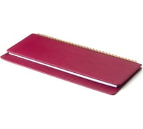 Недатированный планинг Attache Velvet искусственная кожа 64 листа, бордовый, 305х130 мм 1379675