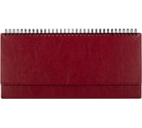 Датированный планинг Attache Небраска 2022 г искусственная кожа 60 листов бордовый 303х150 мм 1359923