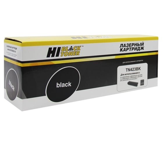 Тонер-картридж Hi-Black для Brother HL-L8260CDW/8360/MFC L8690CDW, Bk, 6,5K HB-TN-423BK 1