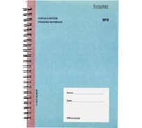 Бизнес-тетрадь Kroyter Офис А5 60 листов разноцветная в клетку на спирали, 145х206 мм 1100012