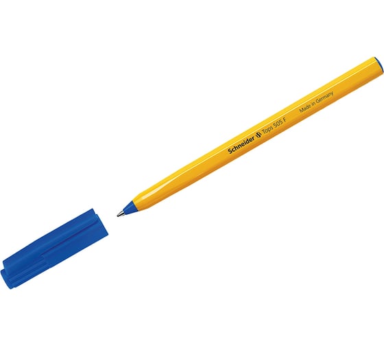 Шариковая ручка Schneider Tops 505 F синяя, 0,8 мм, оранжевый корпус 150503