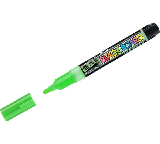Меловой маркер MunHwa Black Board Marker зеленый, 3 мм, водная основа BM-04