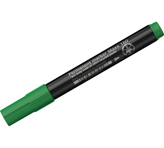 Перманентный маркер Schneider Maxx 160 зеленый, пулевидный, 3 мм 116004