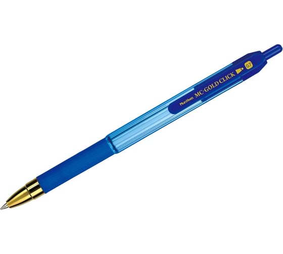 Шариковая ручка MunHwa MC Gold Click автоматическая, синяя, 0.7 мм GC07-02