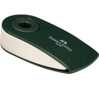 Ластик Faber-Castell Sleeve прямоугольный, 73х34х15 мм, зеленый пластиковый футляр 182402