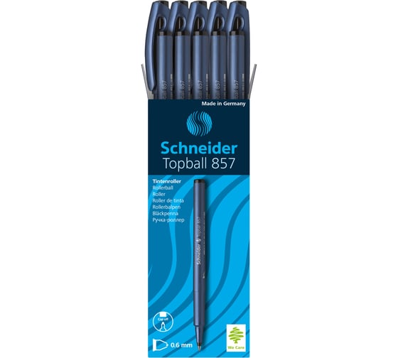 Одноразовая ручка-роллер Schneider TopBall 857 черная 8571