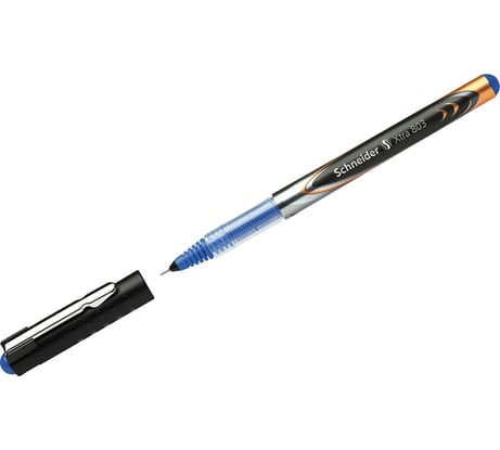 Одноразовая ручка-роллер Schneider Xtra 803 синяя, 0,5 мм, игольчатый пишущий узел 180303