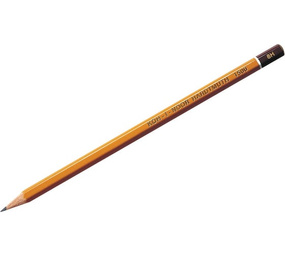 Чернографитный карандаш Koh-I-Noor 1500 8Н, заточенный 150008H01170 1