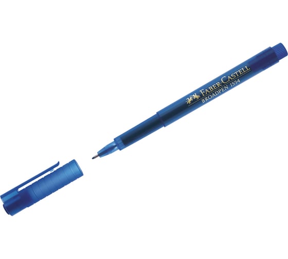 Капиллярная ручка Faber-Castell Broadpen 1554 синяя, 0.8 мм 155451