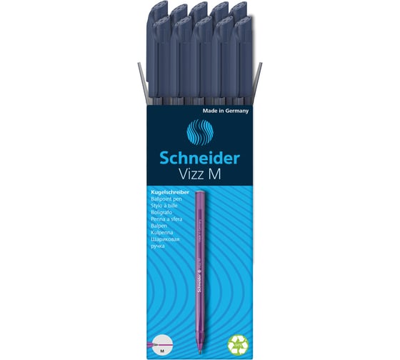 Шариковая ручка Schneider Vizz M, кобальтовая синяя, 1,0 мм 102223