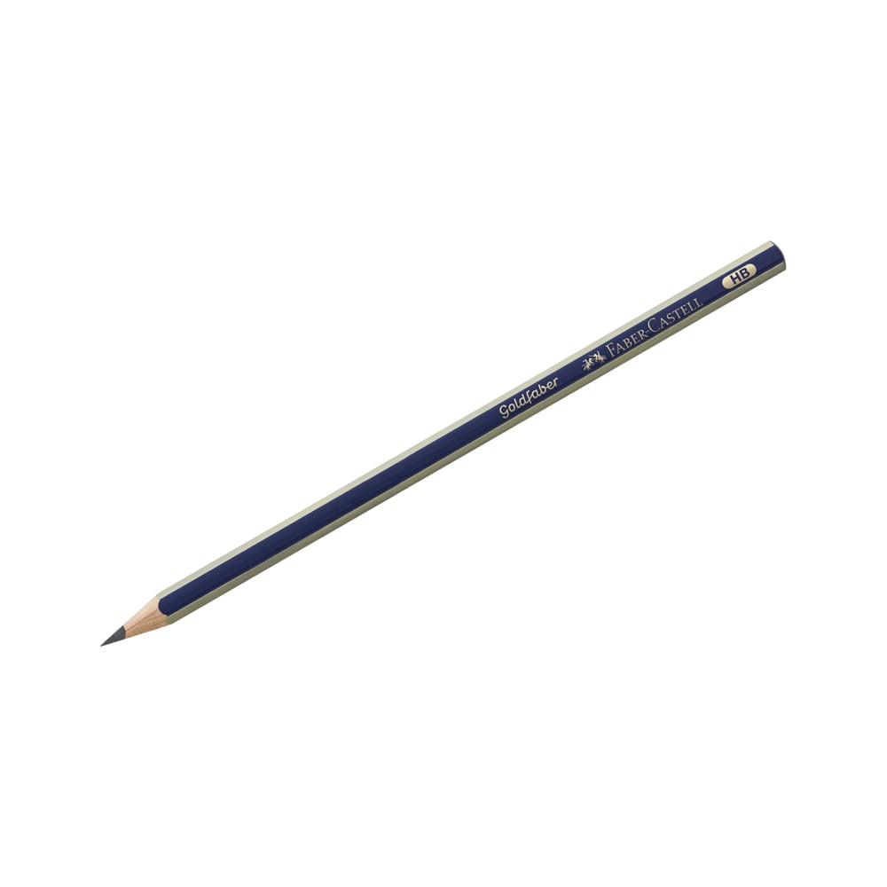 Faber-Castell Gold 1221 HB – Matite Da Scrittura, 12 Pezzi, Colore Nero
