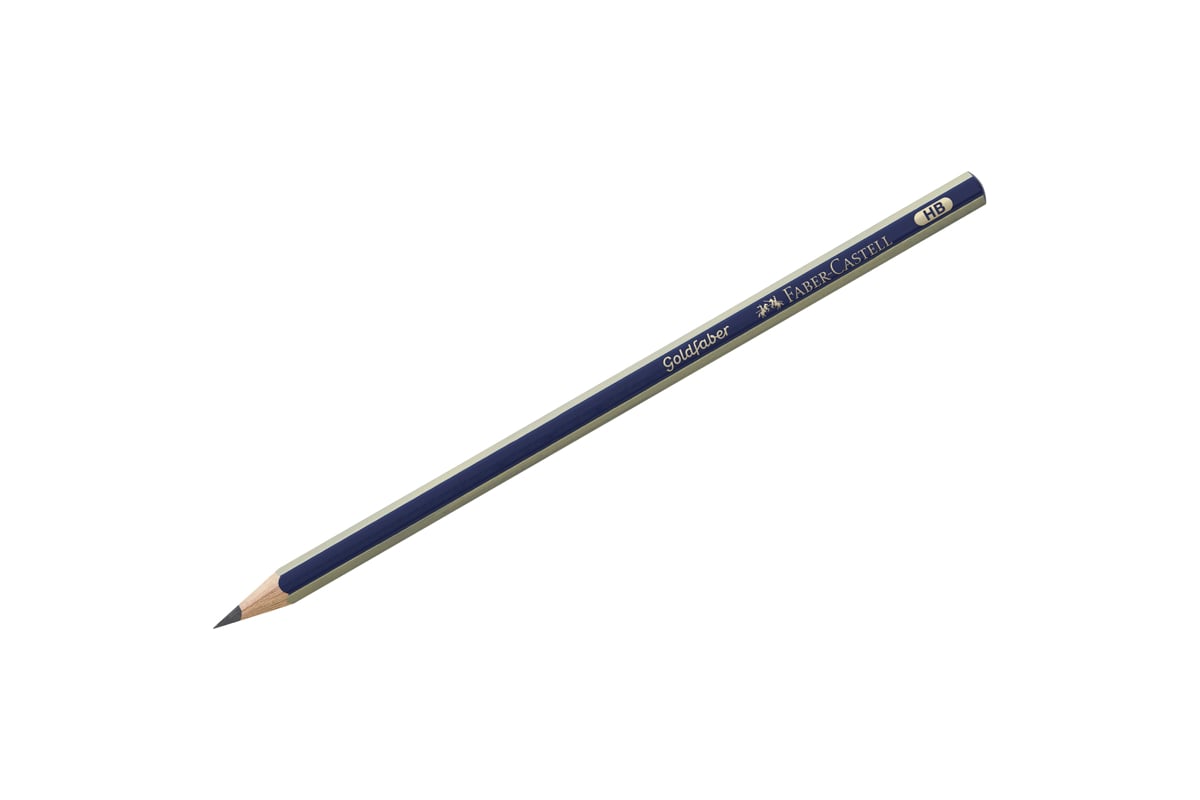 Чернографитный карандаш Faber-Castell Goldfaber 1221 HB, заточенный ...