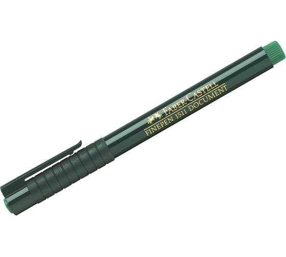 Капиллярная ручка Faber-Castell Finepen 1511 зеленая, 0.4 мм 151163