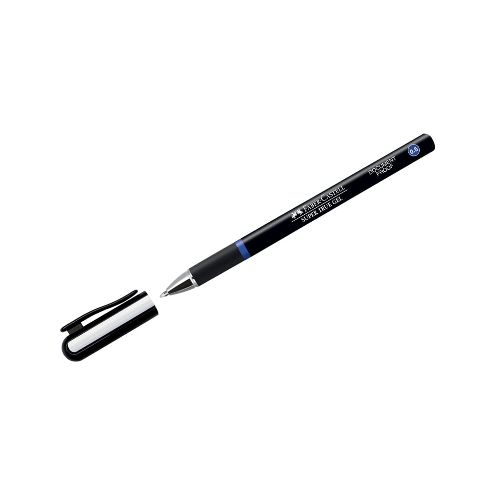 Ручка-роллер Faber-Castell Super True Gel синяя, 0.5 мм, одноразовая ...