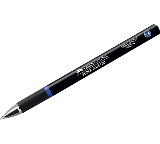 Ручка-роллер Faber-Castell Super True Gel синяя, 0.5 мм, одноразовая 549051