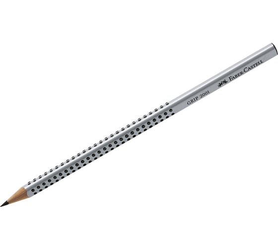Чернографитный карандаш Faber-Castell Grip 2001 B, трехгранный, заточенный 117001