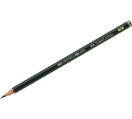 Чернографитный карандаш Faber-Castell Castell 9000 HB, заточенный 119000