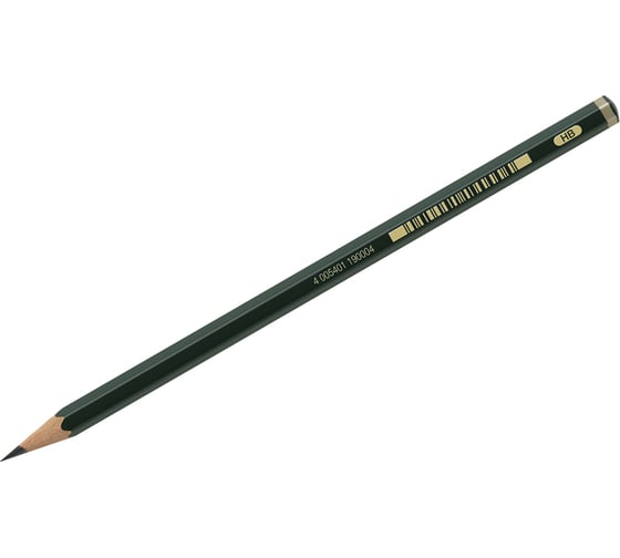 Чернографитный карандаш Faber-Castell Castell 9000 HB, заточенный 119000