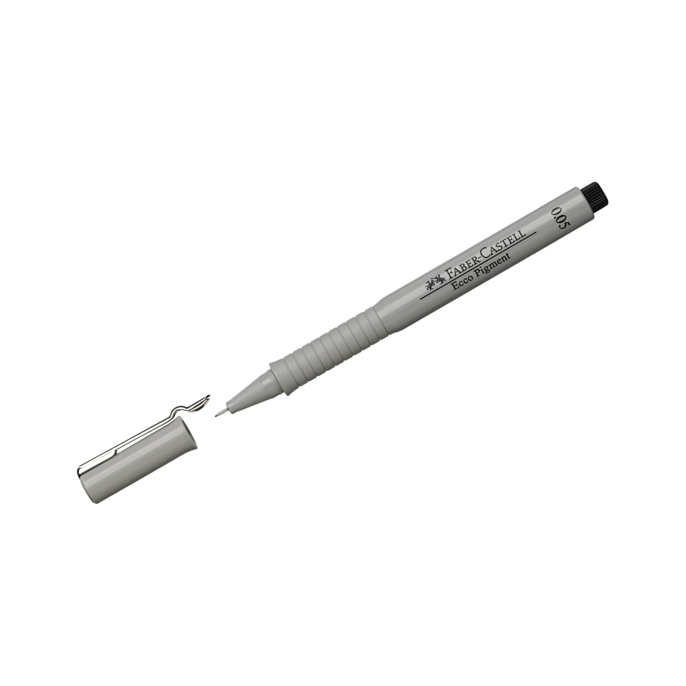 Капиллярная ручка Faber-Castell Ecco Pigment черная, 0.05 мм 166099 ...