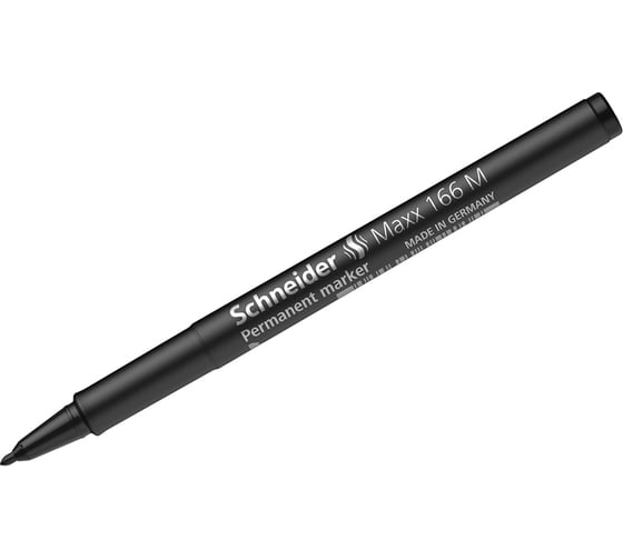 Перманентный маркер Schneider Maxx 166 черный, пулевидный, 1 мм 116601