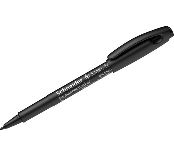 Перманентный маркер Schneider Maxx 166 черный, пулевидный, 1 мм 116601