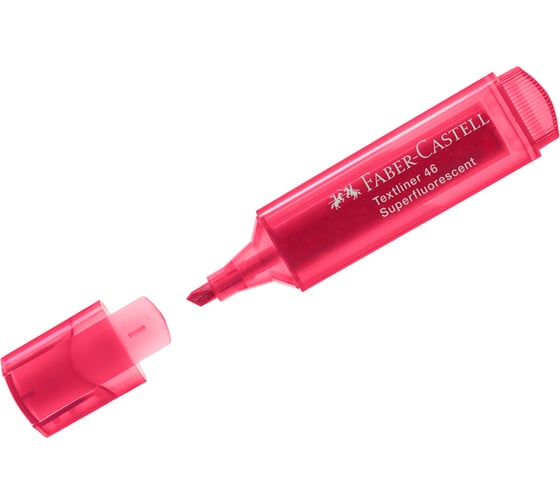Текстовыделитель Faber-Castell 46 Superfluorescent флуоресцентный красный, 1-5 мм 154621