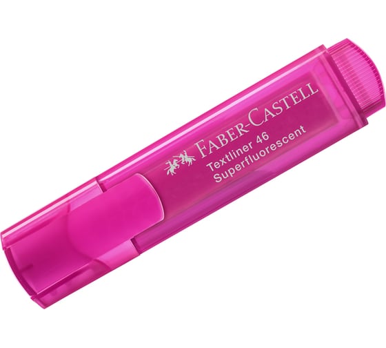 Текстовыделитель Faber-Castell 46 Superfluorescent флуоресцентный розовый, 1-5 мм 10 шт в упаковке 154628