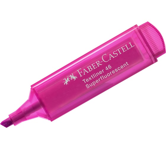 Текстовыделитель Faber-Castell 46 Superfluorescent флуоресцентный розовый, 1-5 мм 10 шт в упаковке 154628