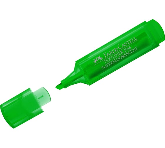 Текстовыделитель Faber-Castell 46 Superfluorescent флуоресцентный зеленый, 1-5 мм 154663