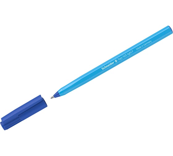 Шариковая ручка Schneider Tops 505 F синяя, 0,8 мм, голубой корпус 150523