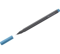 Набор ручек капиллярных Faber-Castell, 10 шт в упаковке, Grip Finepen кобальтово-бирюзовая, 0,4 мм, трехгранная 151653