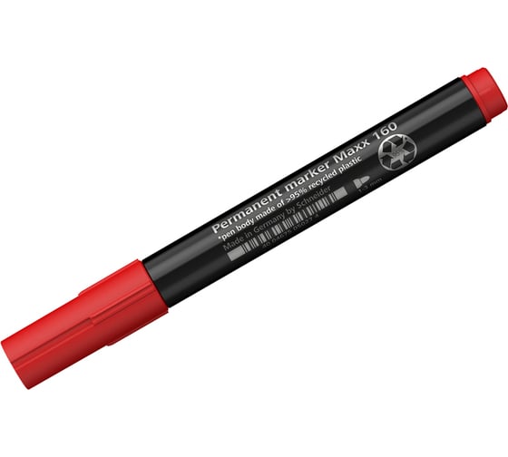 Перманентный маркер Schneider Maxx 160 красный, пулевидный, 3 мм 116002