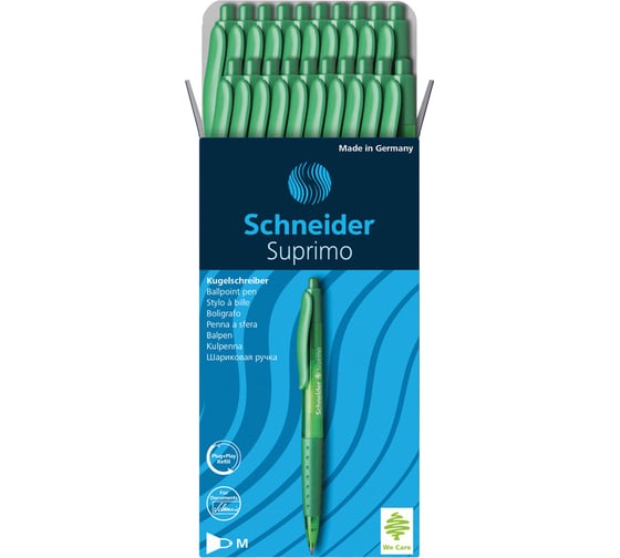 Автоматическая шариковая ручка Schneider Suprimo зеленая, 1,0 мм 135604