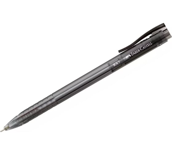 Автоматическая шариковая ручка Faber-Castell RX7 черная, 0.7 мм, черный корпус 545499