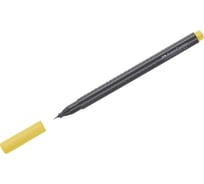 Капиллярная ручка Faber-Castell Grip Finepen желтая, 0.4 мм, трехгранная 151607