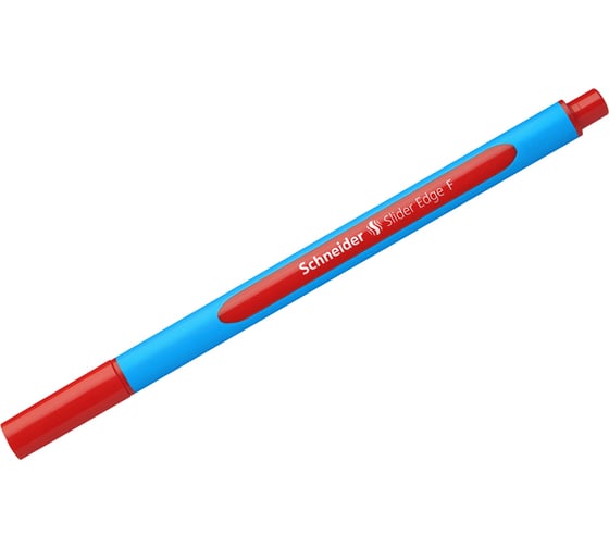 Шариковая ручка Schneider Slider Edge F красная, 0,8 мм, трехгранная 152002