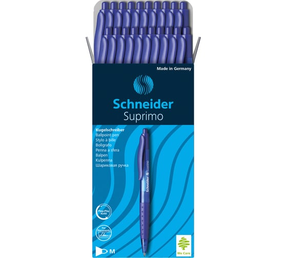 Автоматическая шариковая ручка Schneider Suprimo синяя, 1,0 мм 135603