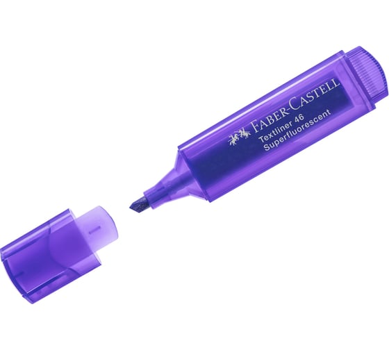 Текстовыделитель Faber-Castell 46 Superfluorescent флуоресцентный фиолетовый, 1-5 мм 154636