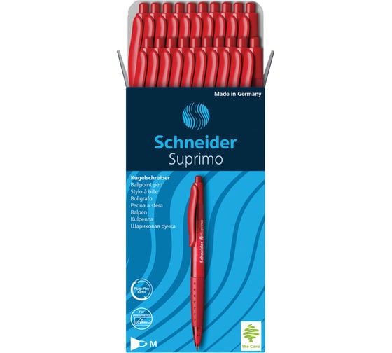 Автоматическая шариковая ручка Schneider Suprimo красная, 1,0 мм 135602