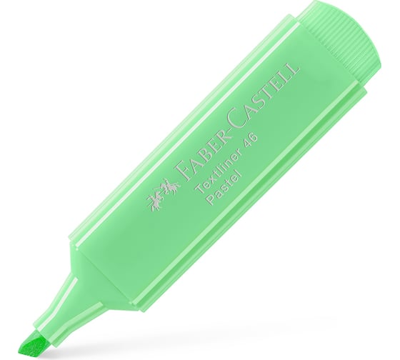 Текстовыделитель Faber-Castell 46 Pastel, светло-зеленый, 1-5 мм 154666